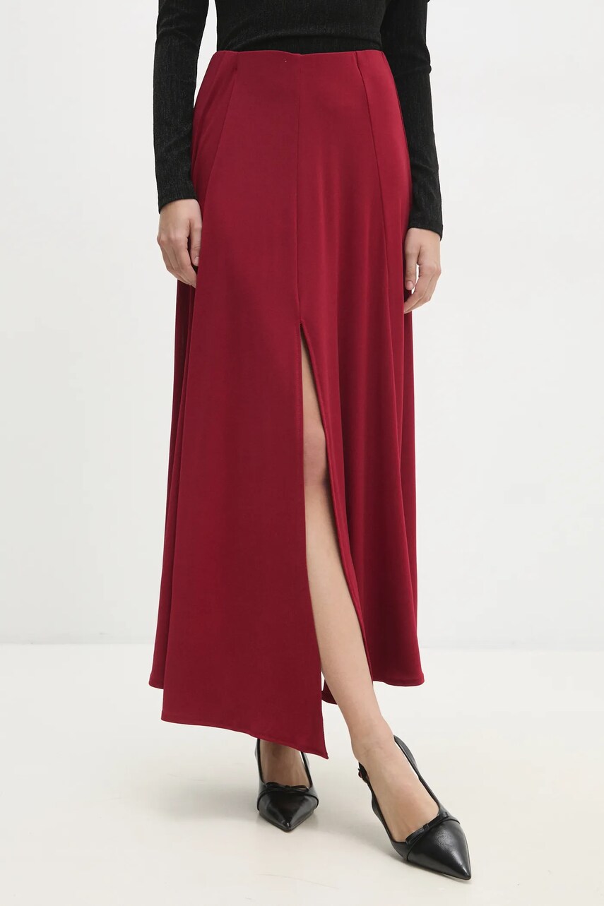 Answear Lab fusta culoarea portocaliu, maxi, evazati