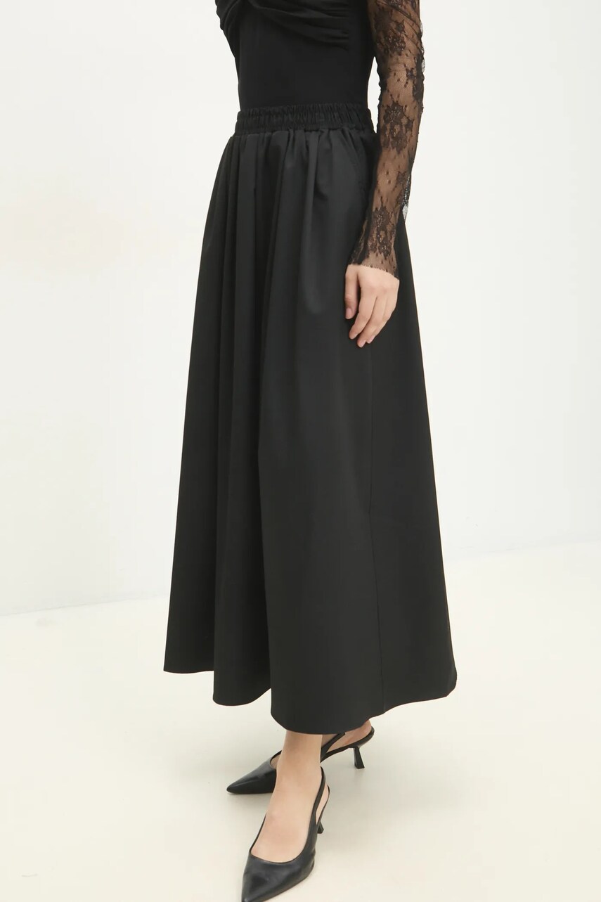Answear Lab fustă culoarea negru, maxi, evazati