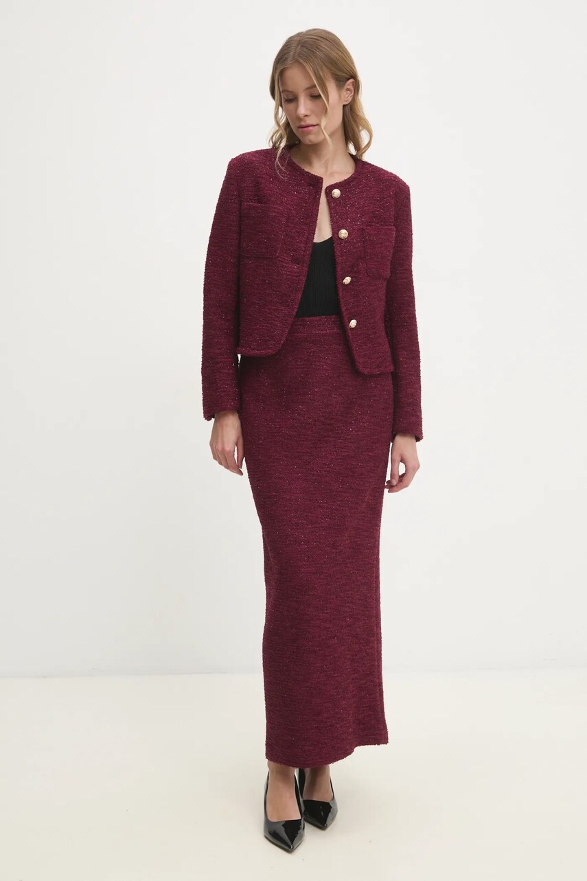 Answear Lab fusta culoarea rosu, maxi, creion