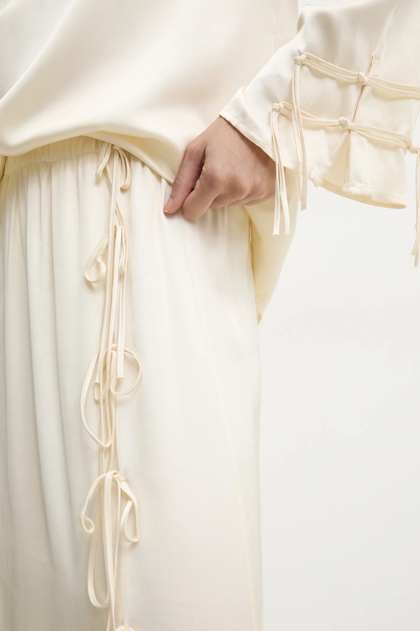 Φούστα Answear.LAB χρώμα: μπεζ φωτογραφία