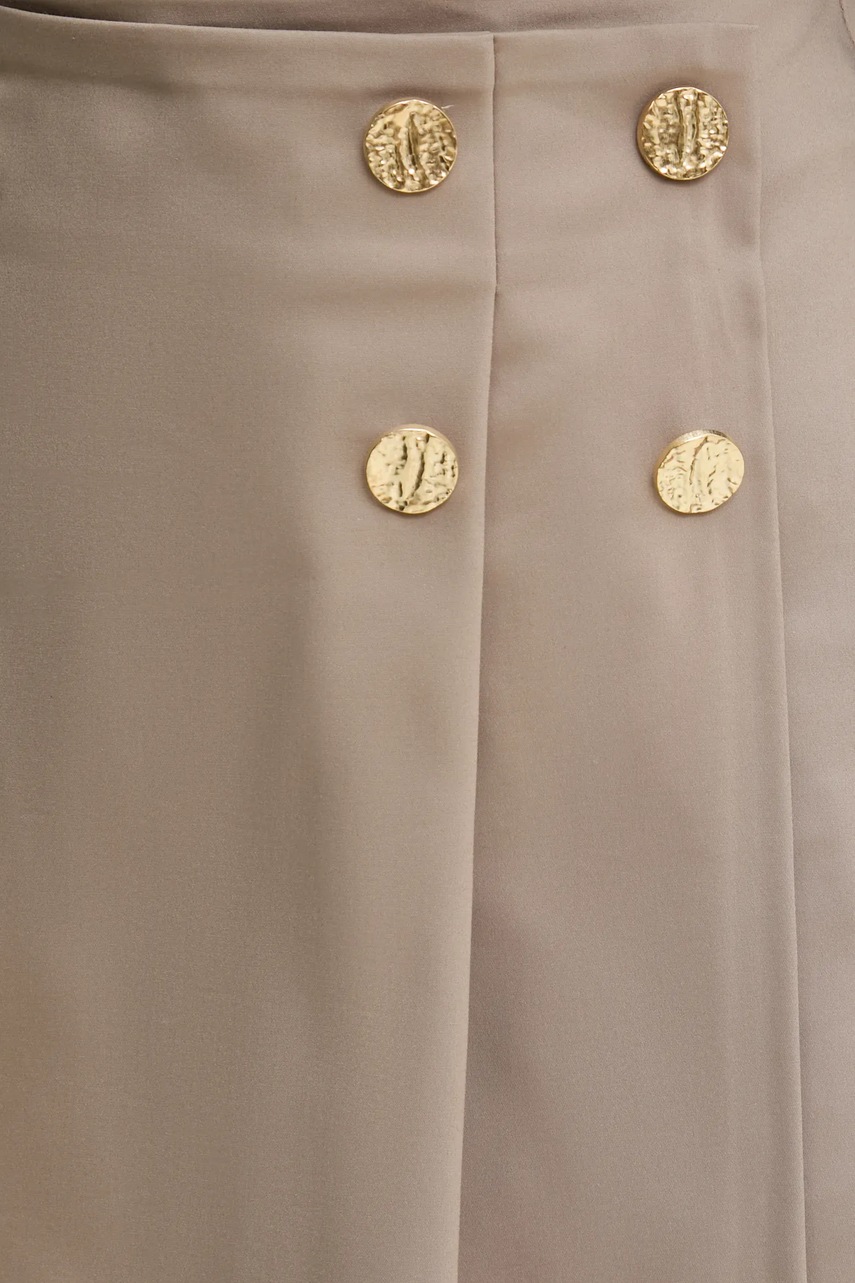 Φούστα Answear.LAB χρώμα: μπεζ φωτογραφία