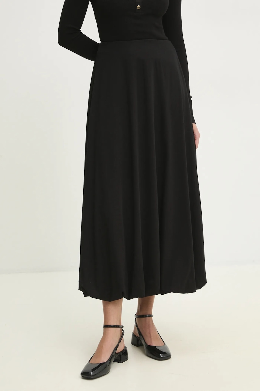 Answear Lab fustă culoarea negru, maxi, evazati