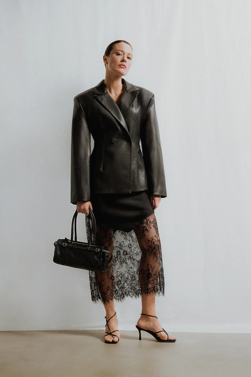 Answear Lab fustă culoarea negru, maxi, drept