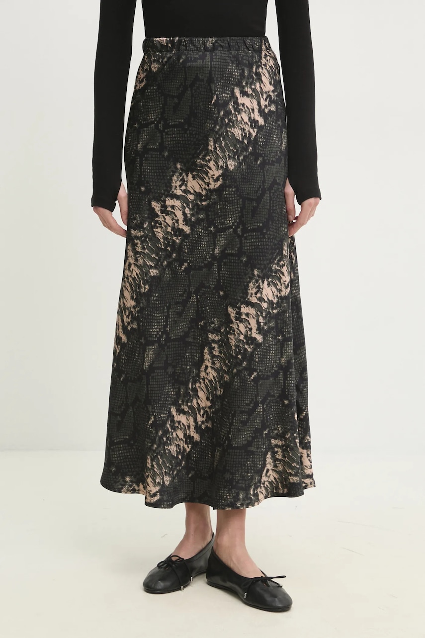 Answear Lab fustă culoarea verde, maxi, evazati Answear Lab fustă culoarea verde, maxi, evazati