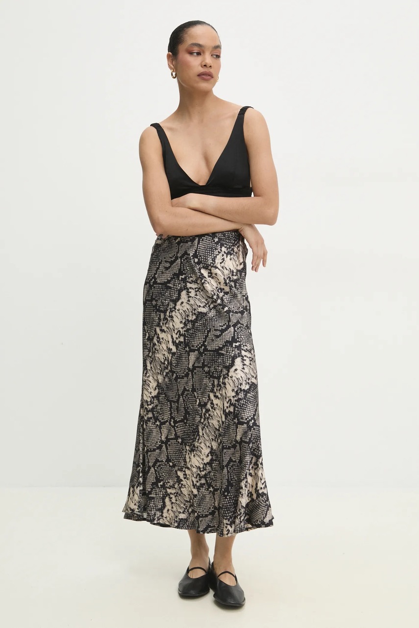 Φούστα Answear.LAB χρώμα: γκρι φωτογραφία