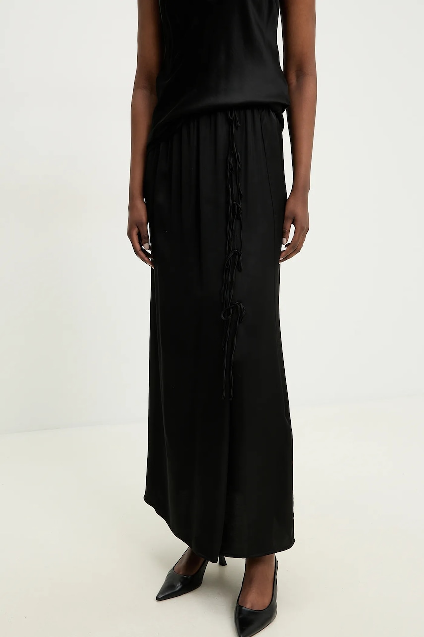 Answear Lab fustă culoarea negru, maxi, evazati