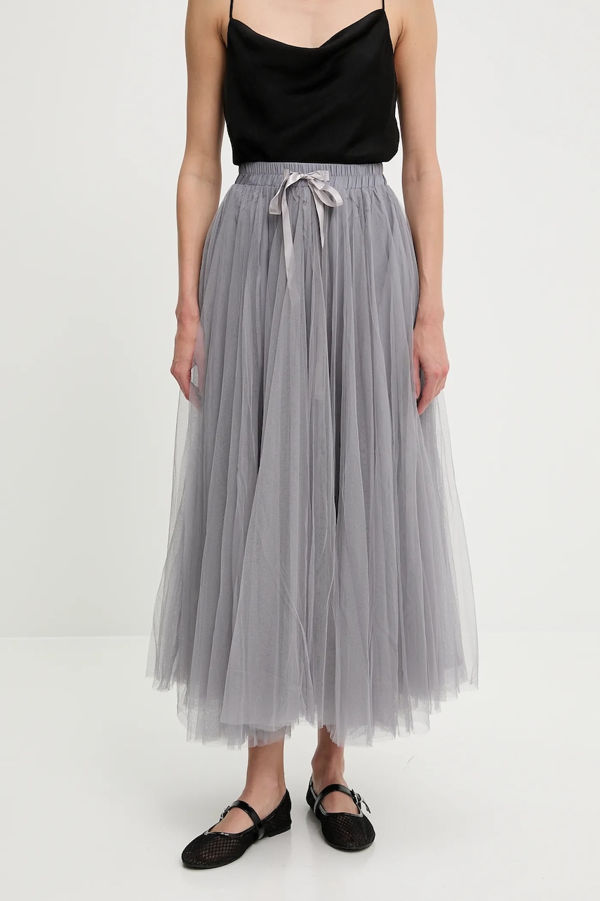 Answear Lab fustă culoarea gri, maxi, evazati Answear Lab fustă culoarea gri, maxi, evazati