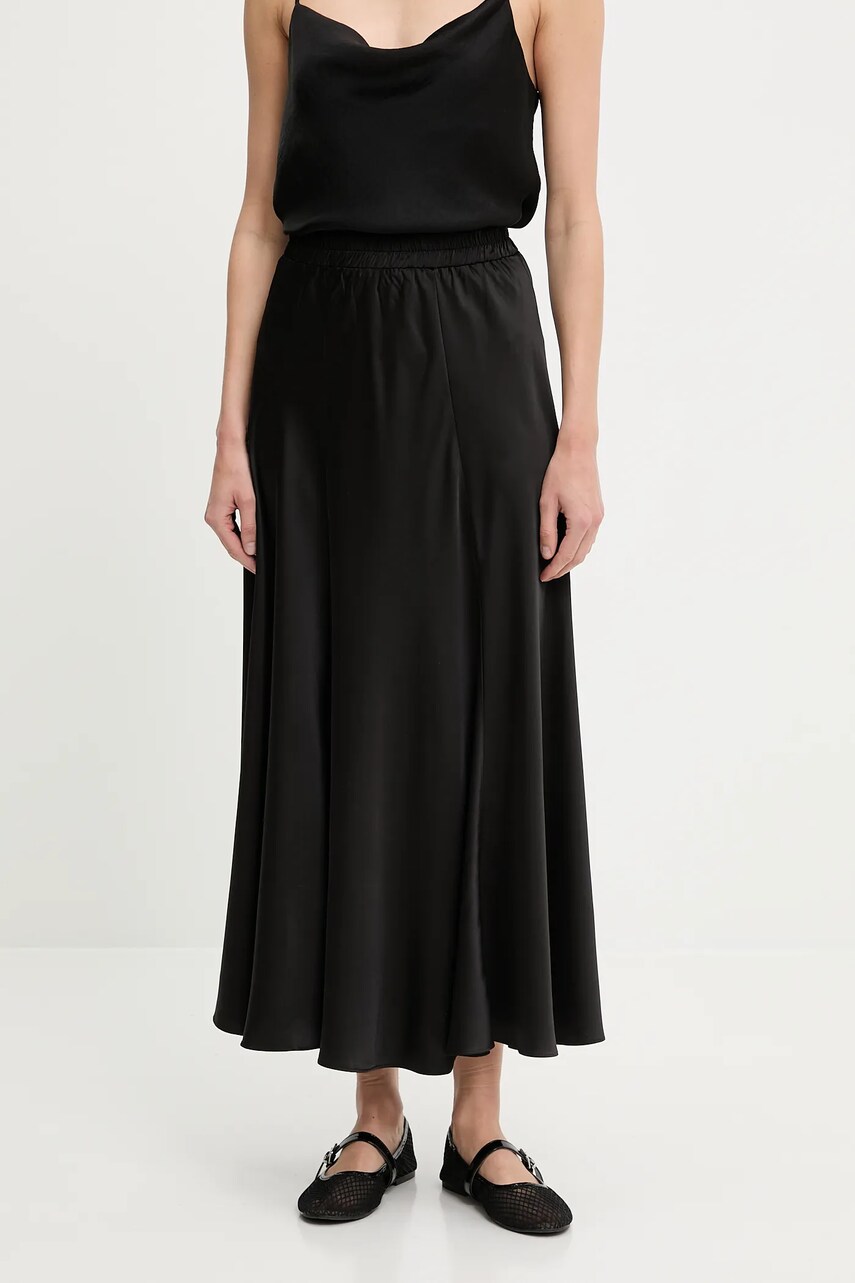 Answear Lab fusta culoarea negru, maxi, evazati