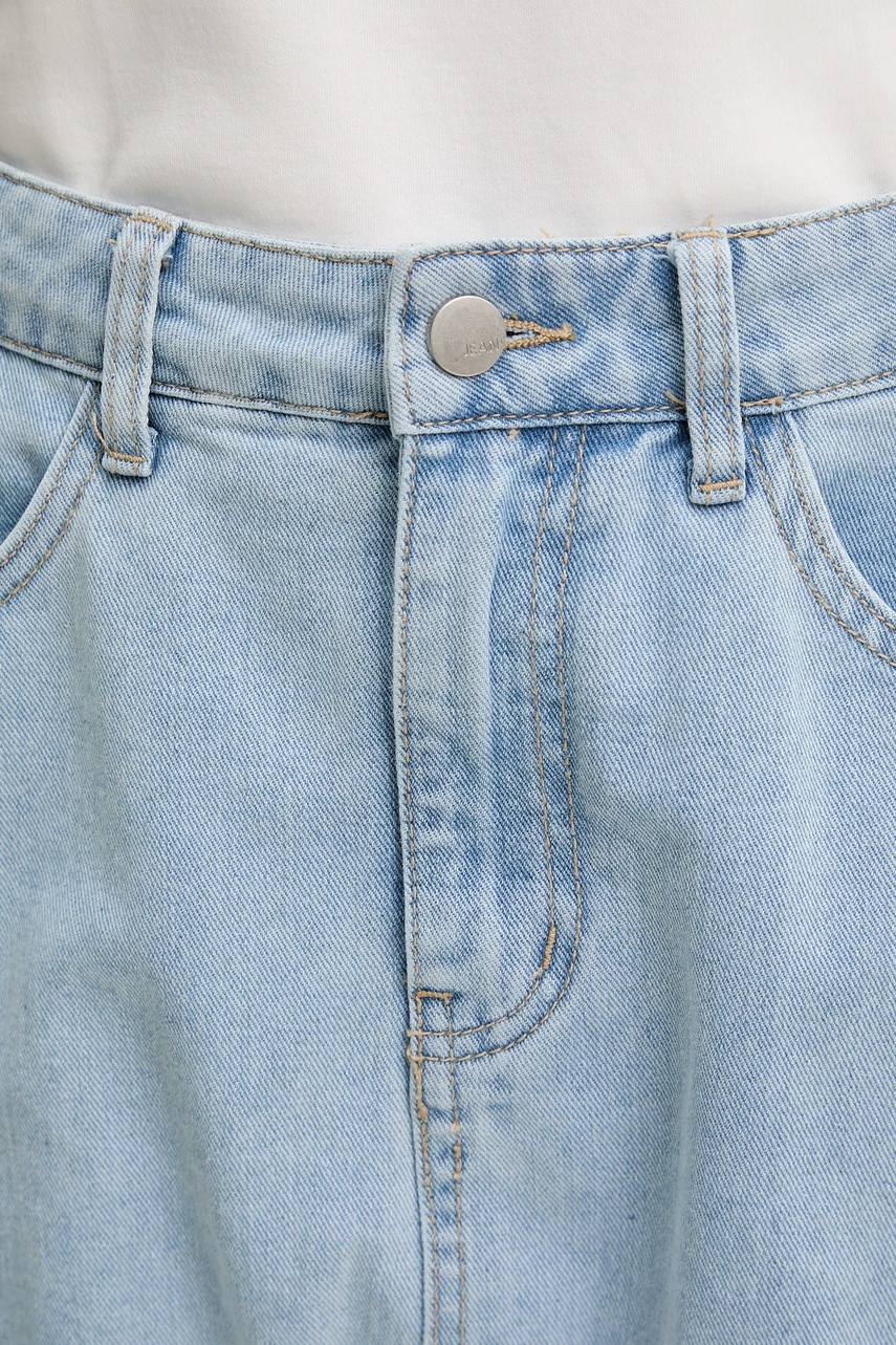 Bavlněná džínová sukně Answear.LAB (obrázek 4)