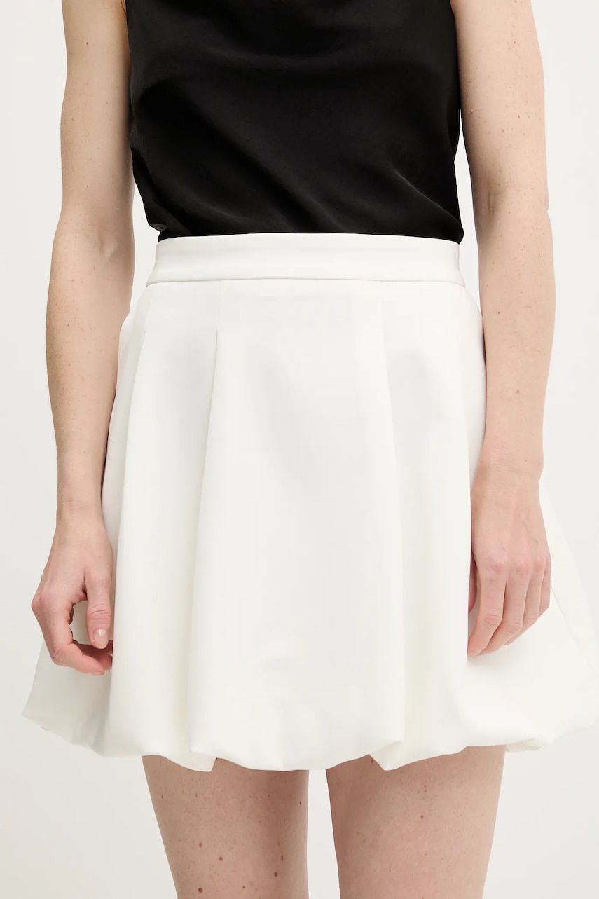 Answear Lab fusta culoarea alb, mini, drept