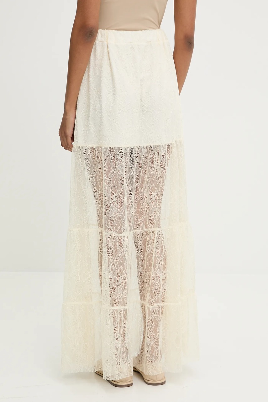 Φούστα Answear.LAB χρώμα: μπεζ φωτογραφία