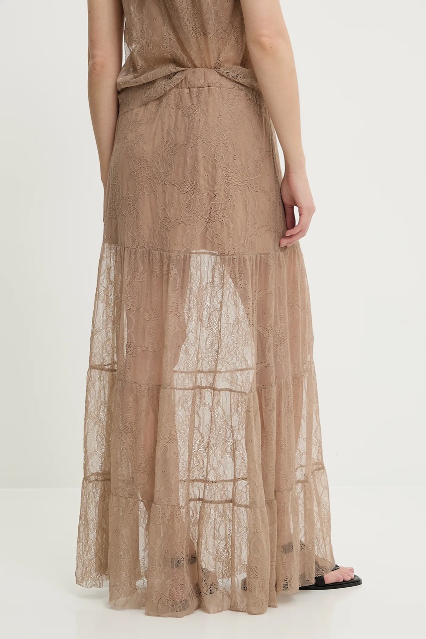 Φούστα Answear.LAB χρώμα: καφέ φωτογραφία