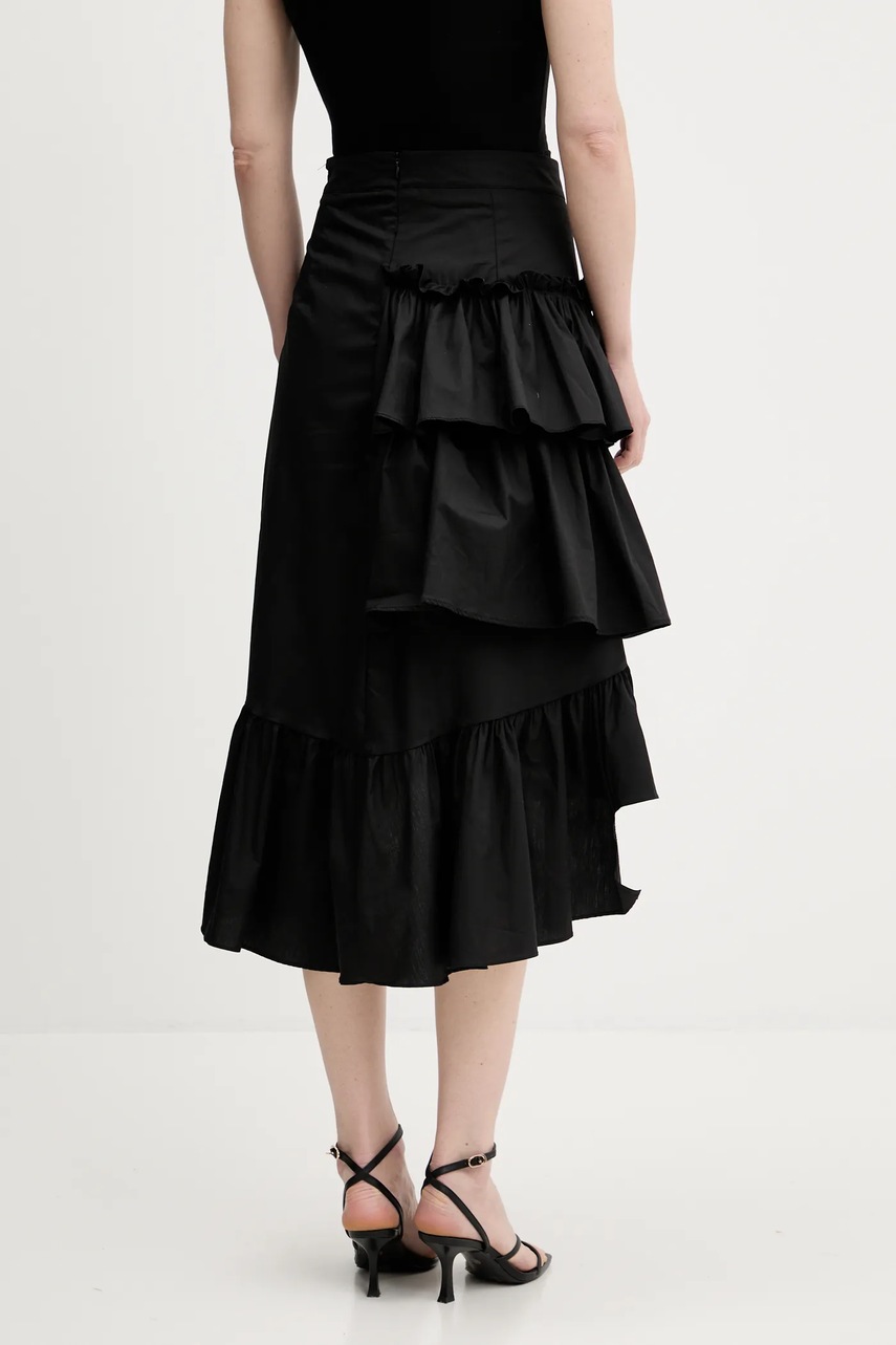 Βαμβακερή φούστα Answear.LAB χρώμα: μαύρο φωτογραφία