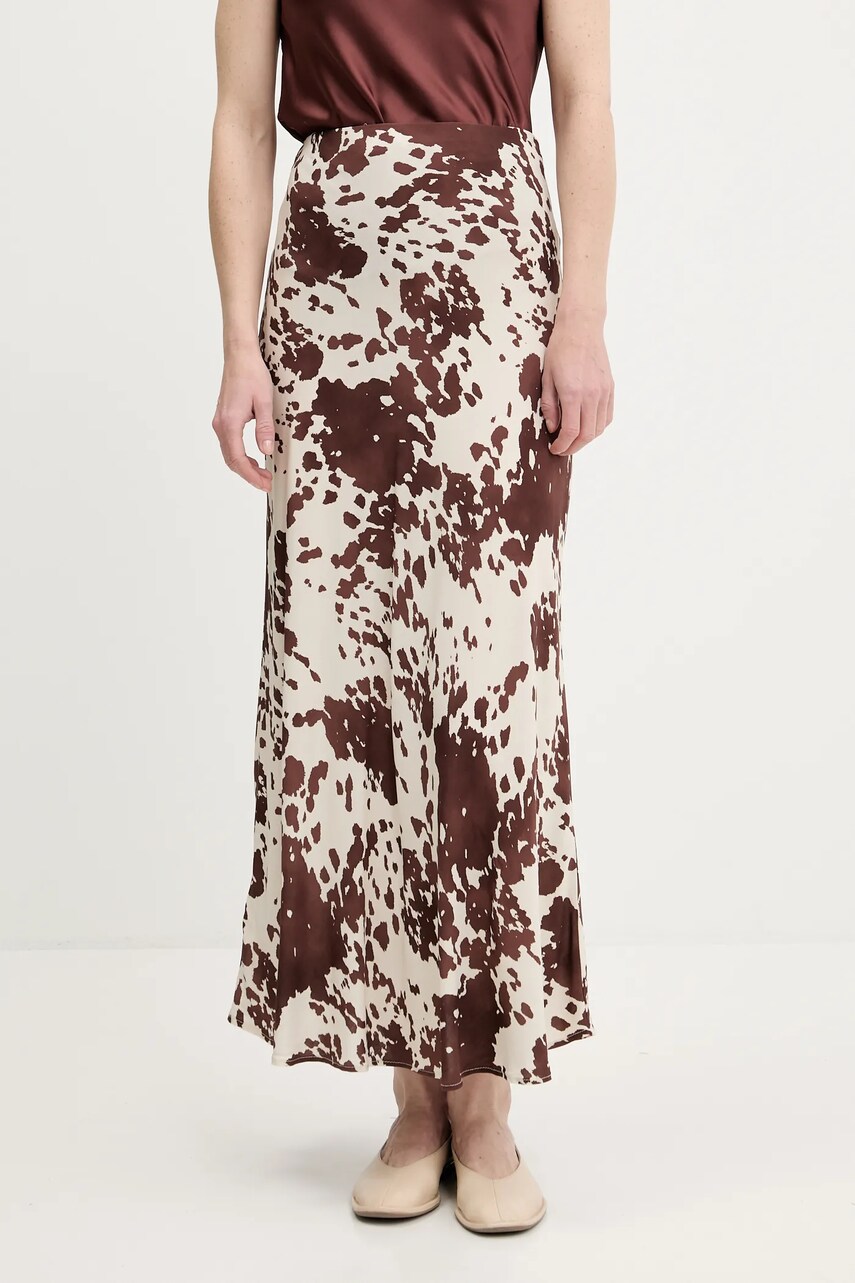 Answear Lab fusta culoarea maro, maxi, drept