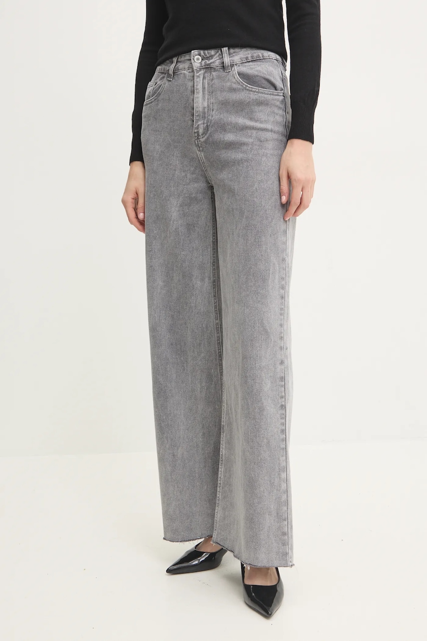 Answear.LAB jeansy damskie kolor szary