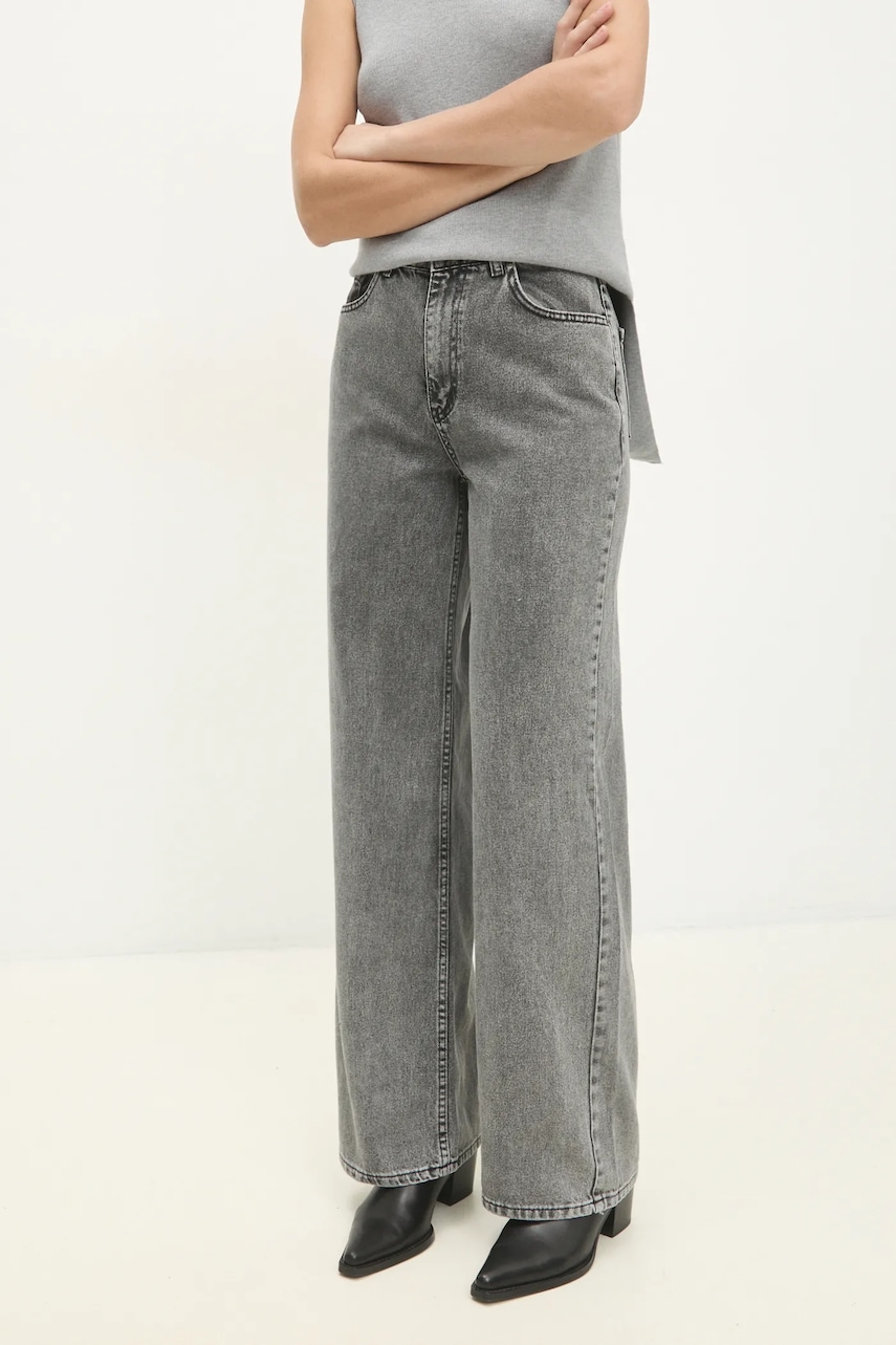 Answear.LAB jeansy damskie kolor szary