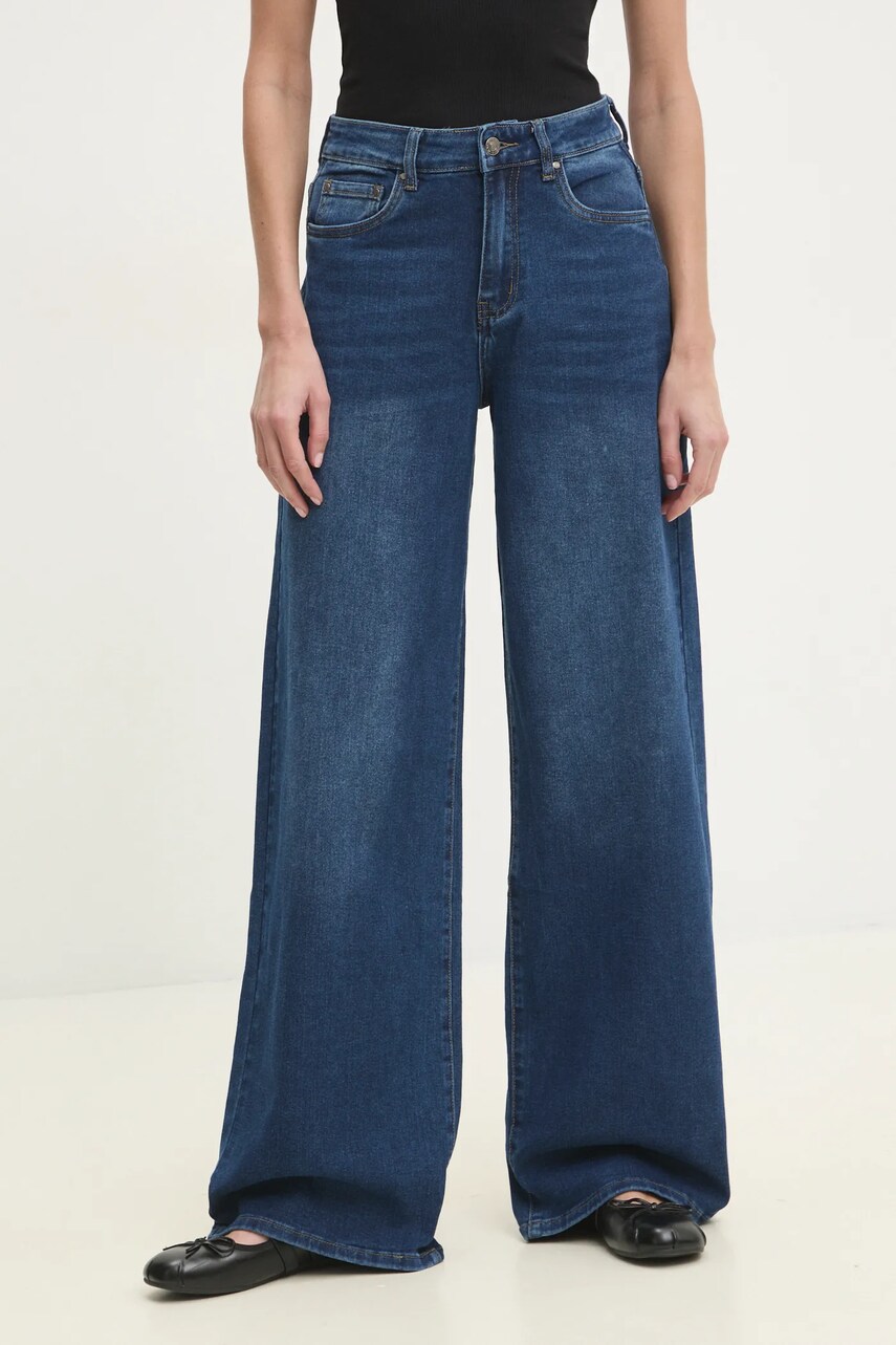Answear Lab jeans femei, culoarea albastru marin