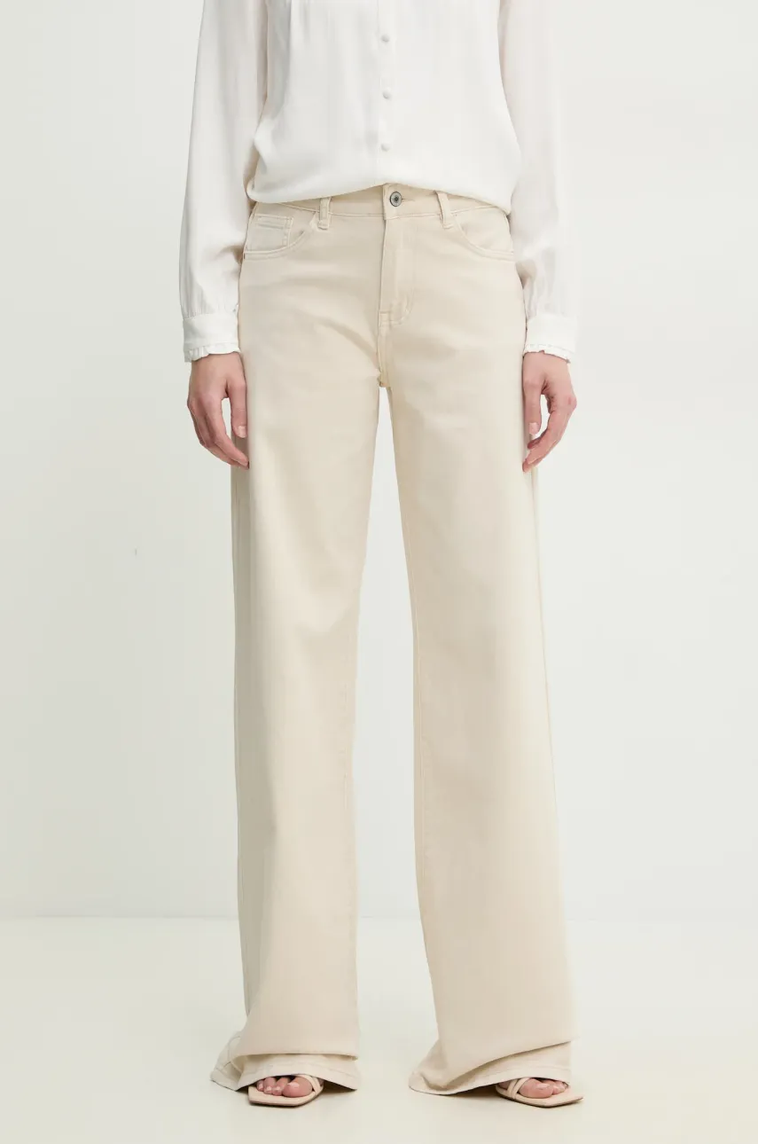 Answear Lab jeans femei, culoarea bej