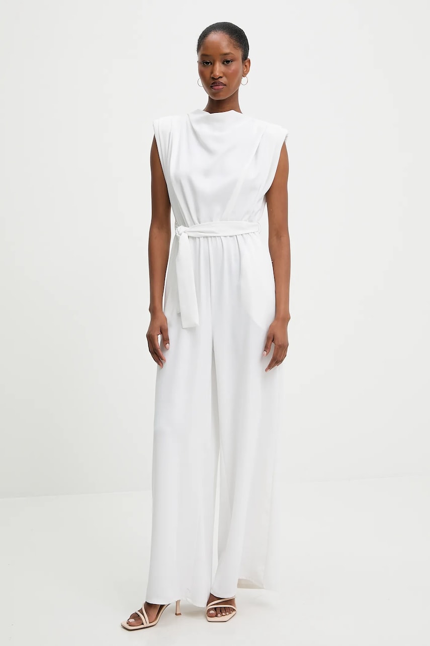 Answear Lab salopeta culoarea alb