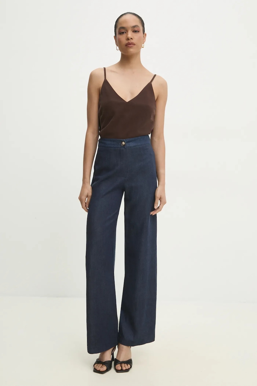Answear Lab pantaloni femei, lat, high waist