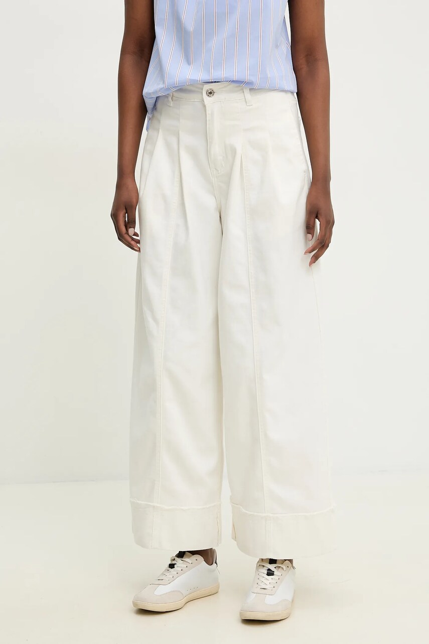 Answear Lab jeans femei, culoarea alb