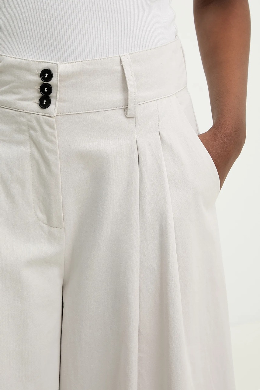Βαμβακερό παντελόνι Answear.LAB χρώμα: άσπρο φωτογραφία