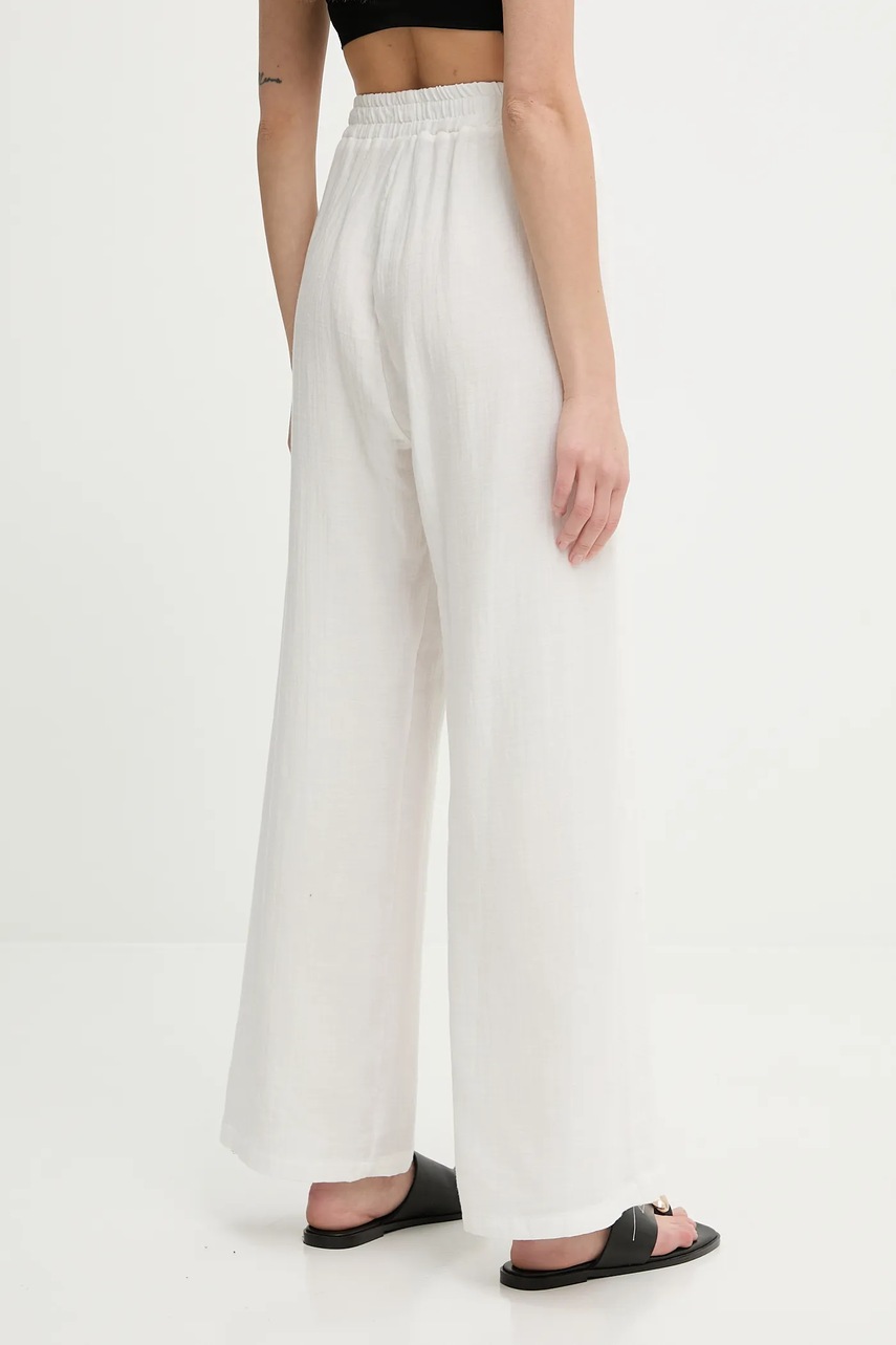 Βαμβακερό παντελόνι Answear.LAB χρώμα: άσπρο φωτογραφία