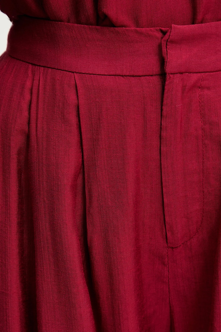 Παντελόνι Answear.LAB χρώμα: μπορντό φωτογραφία