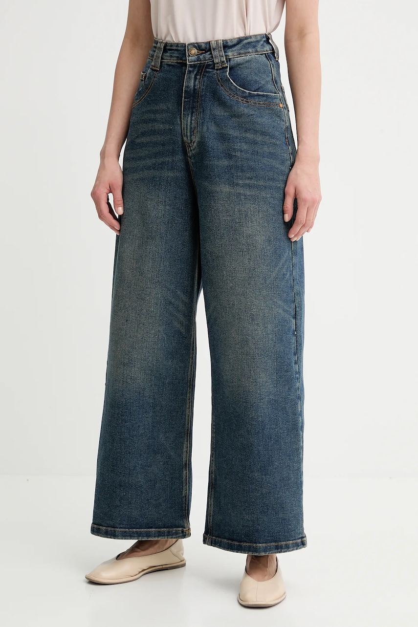 Answear Lab jeansi culoarea albastru marin