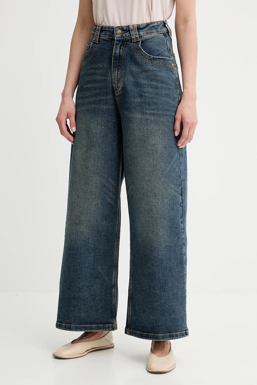 Answear Lab jeansi culoarea albastru marin - 0 | YEO