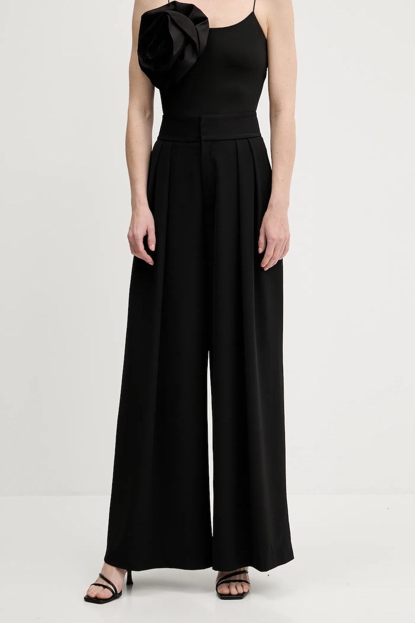 Answear Lab pantaloni culoarea negru, lat, high waist