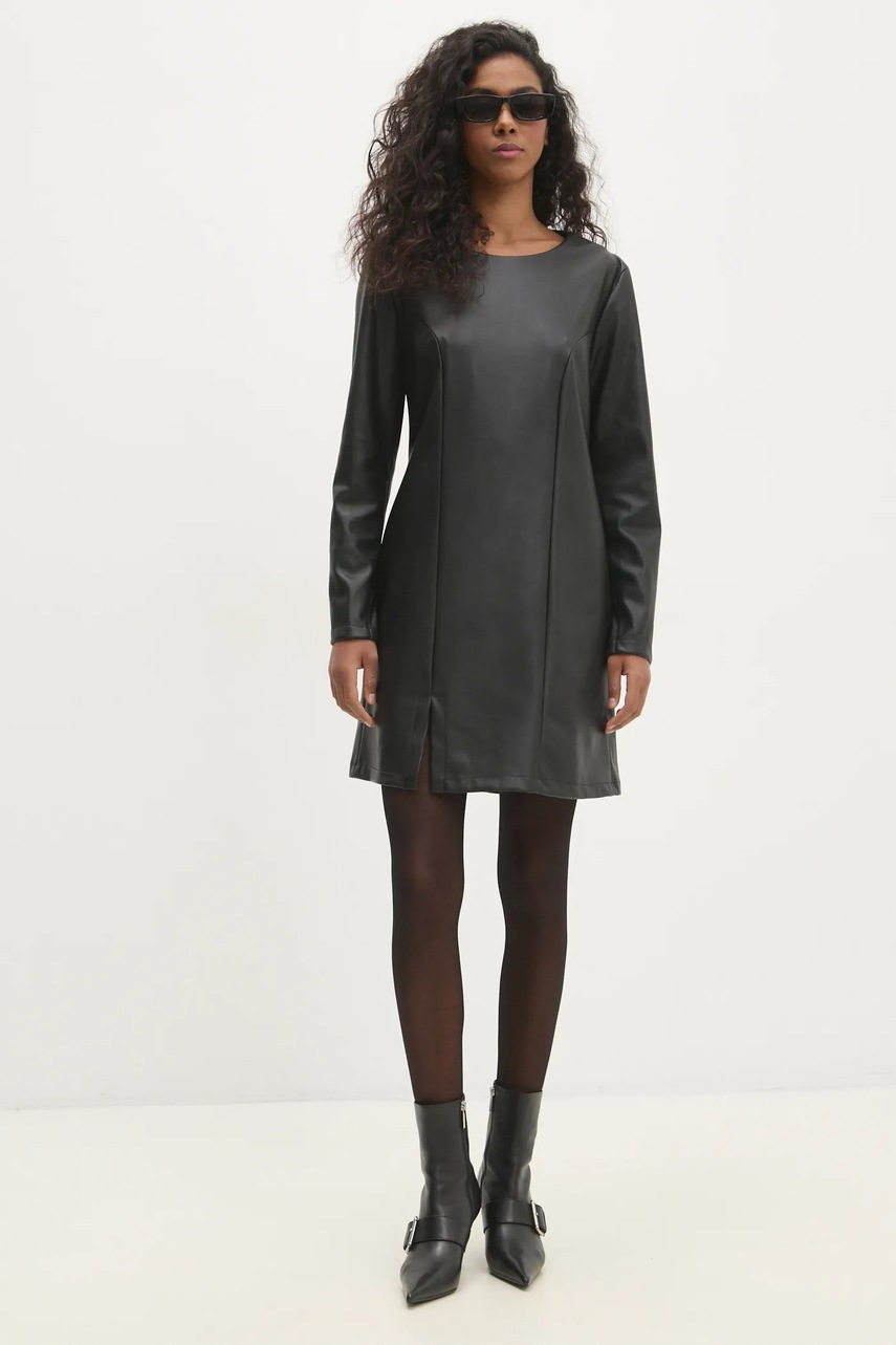 Answear Lab rochie culoarea negru, mini, evazata