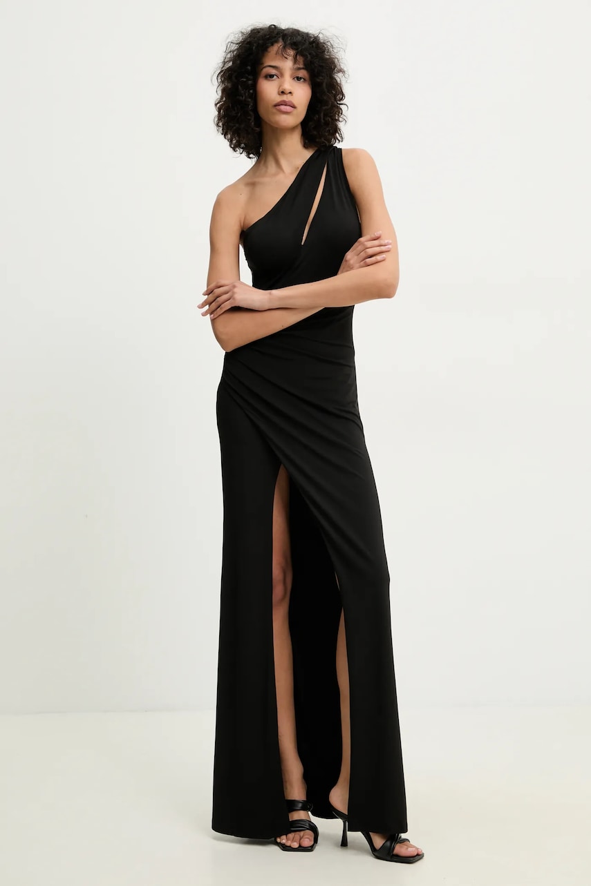 Платье Answear Lab цвет чёрный maxi облегающая Платье Answear Lab цвет чёрный maxi облегающая