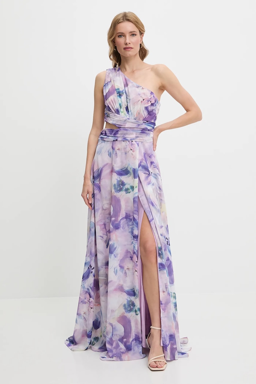 Answear Lab rochie culoarea violet, maxi, evazata