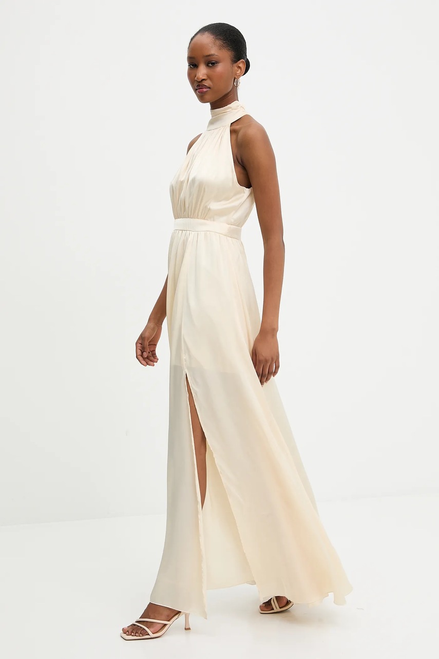 Платье Answear.LAB цвет красный maxi расклешённая