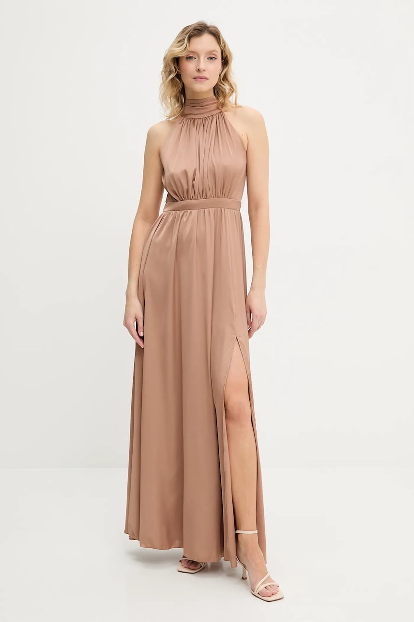 Answear Lab rochie culoarea roz, maxi, evazati