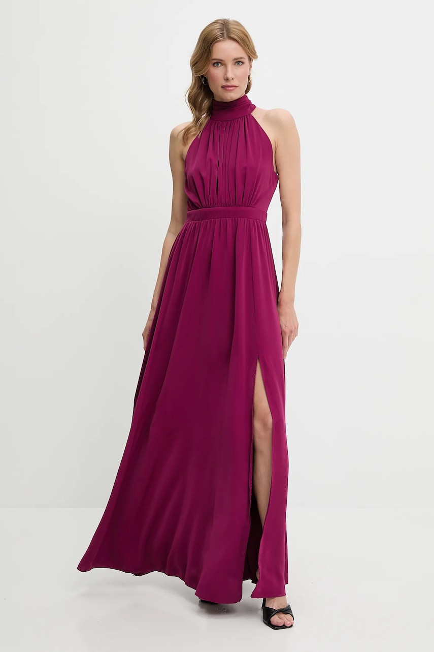 Answear Lab rochie culoarea roz, maxi, evazati