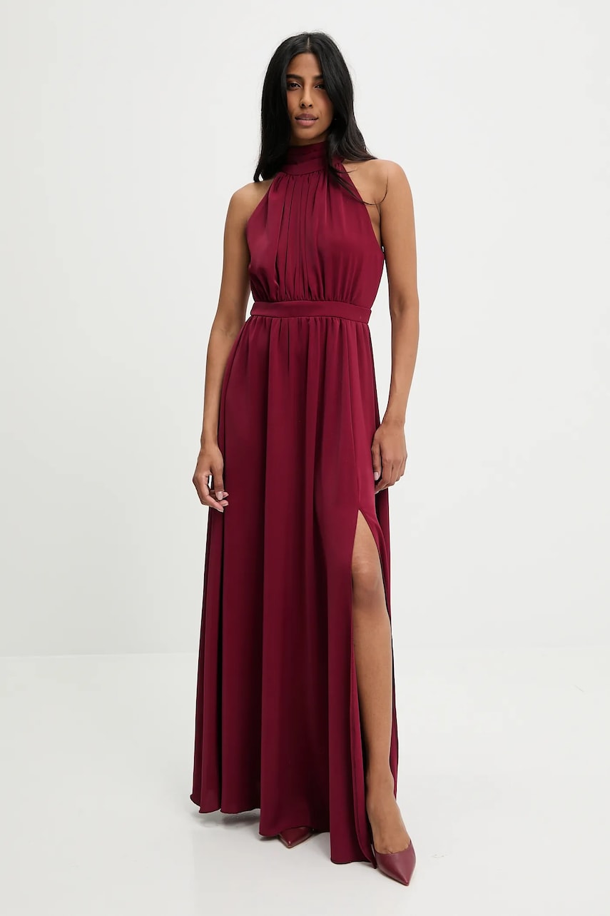 Answear Lab rochie culoarea rosu, maxi, evazati