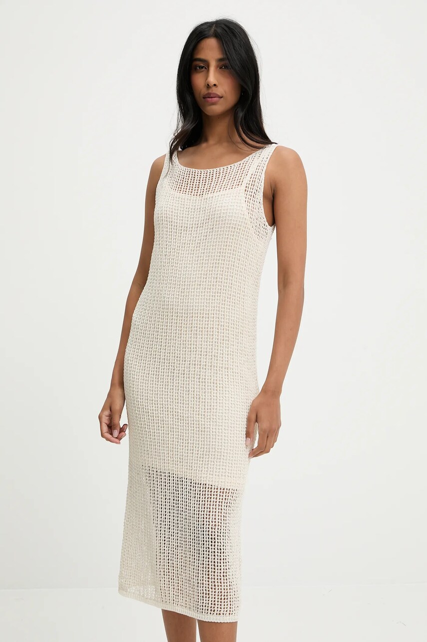 Answear Lab rochie culoarea bej, mini, mulata