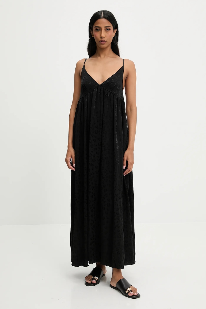 Answear Lab rochie culoarea negru, maxi, drept