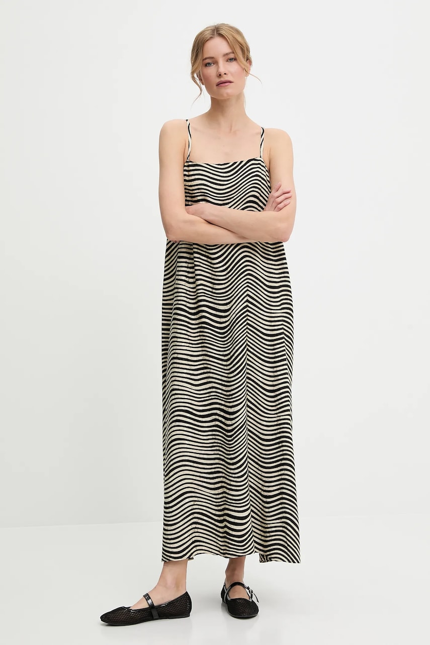 Answear Lab rochie culoarea negru, maxi, evazati