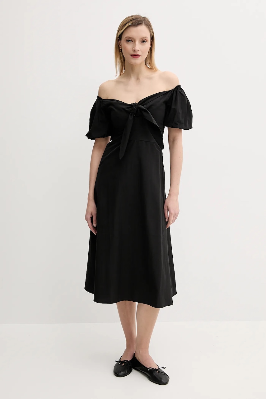 Answear Lab rochie culoarea negru, mini, dreaptă