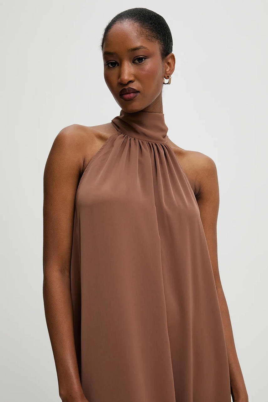 Сукня Answear Lab колір коричневий maxi oversize