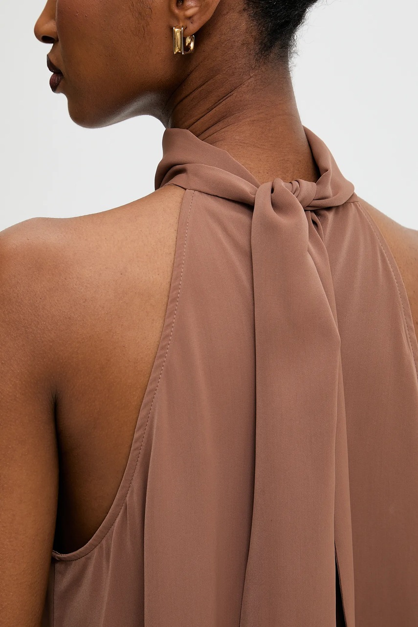 Сукня Answear Lab колір коричневий maxi oversize