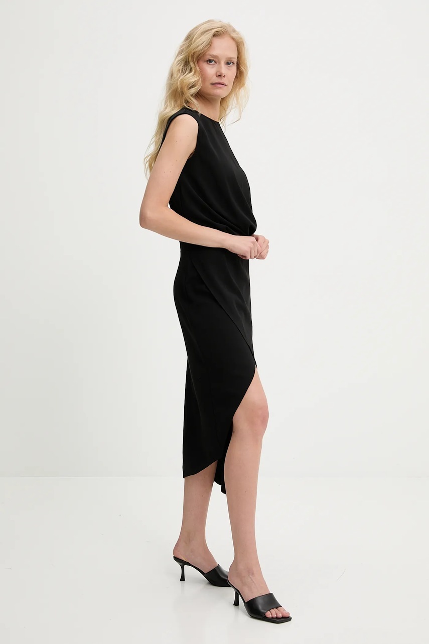 Платье Answear.LAB цвет чёрный midi облегающее