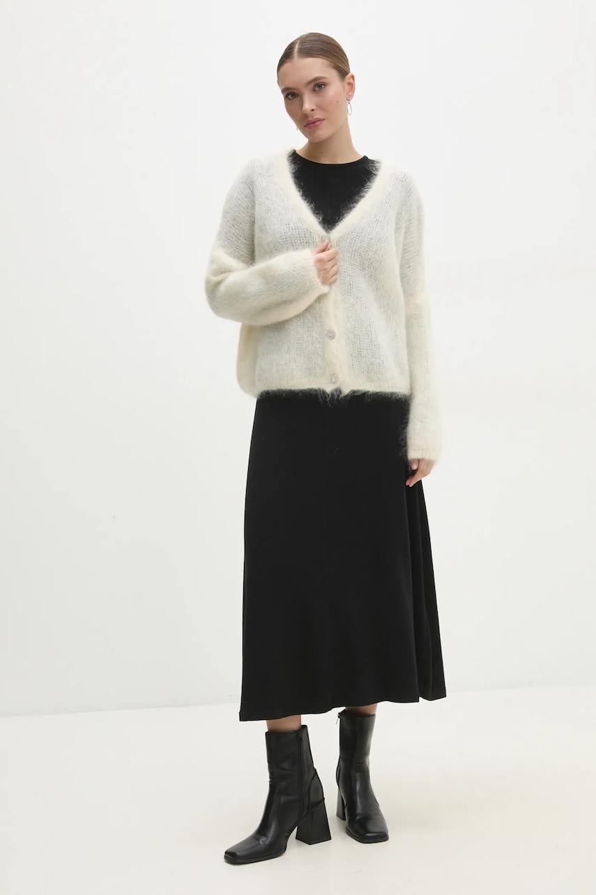 Платье Answear Lab цвет чёрный maxi расклешённая Платье Answear Lab цвет чёрный maxi расклешённая