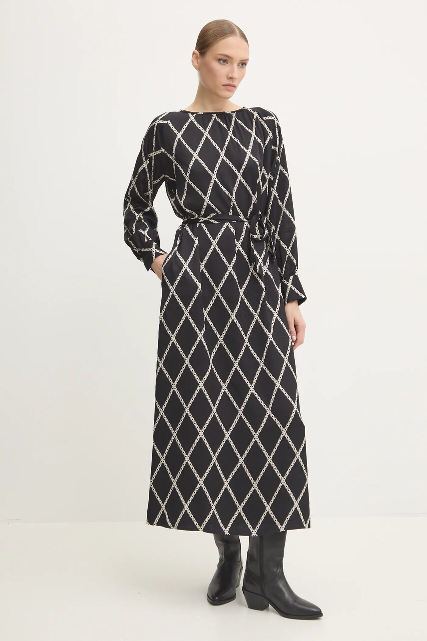 Answear Lab rochie culoarea negru, maxi, dreaptă