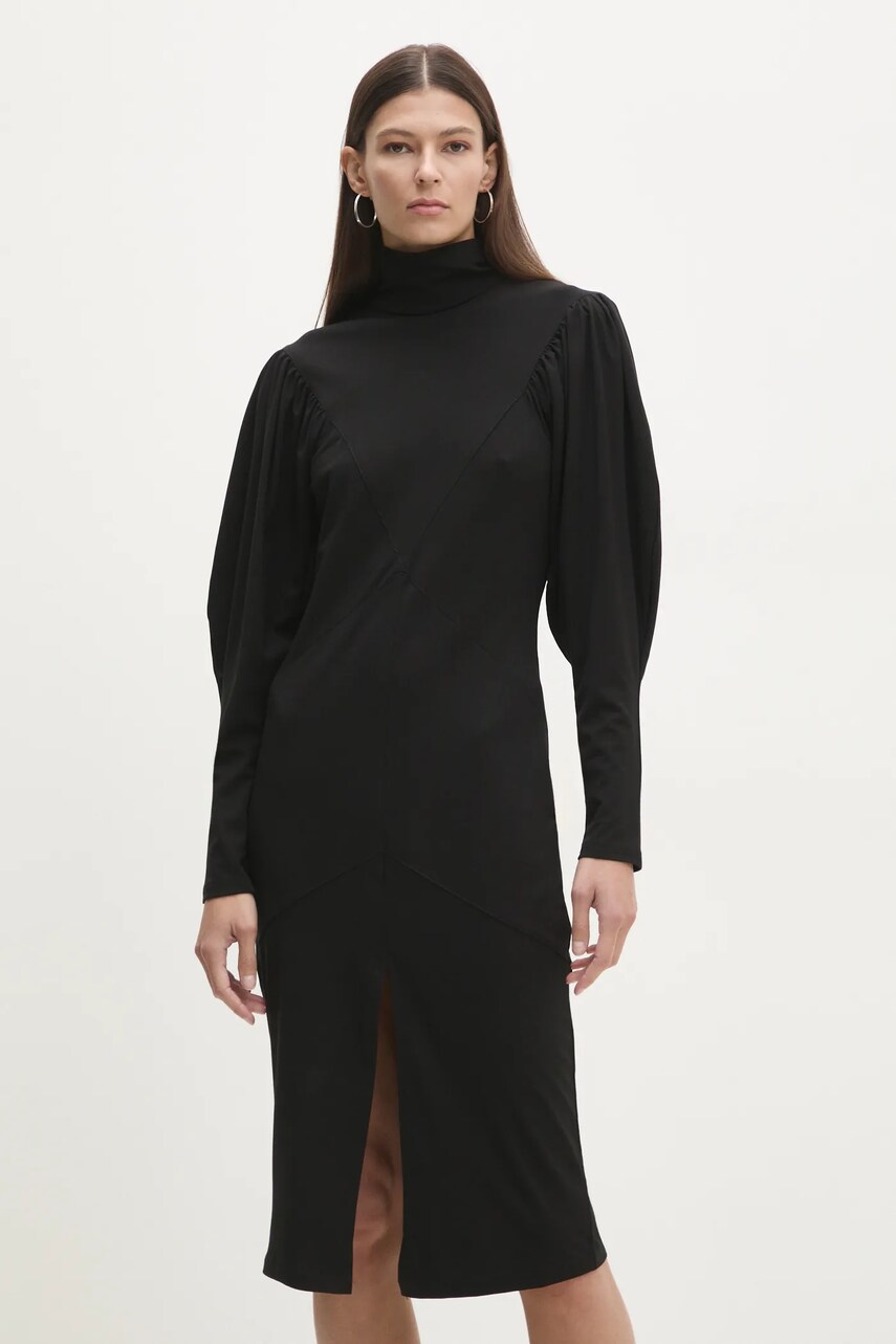 Answear Lab rochie culoarea negru, mini, dreaptă