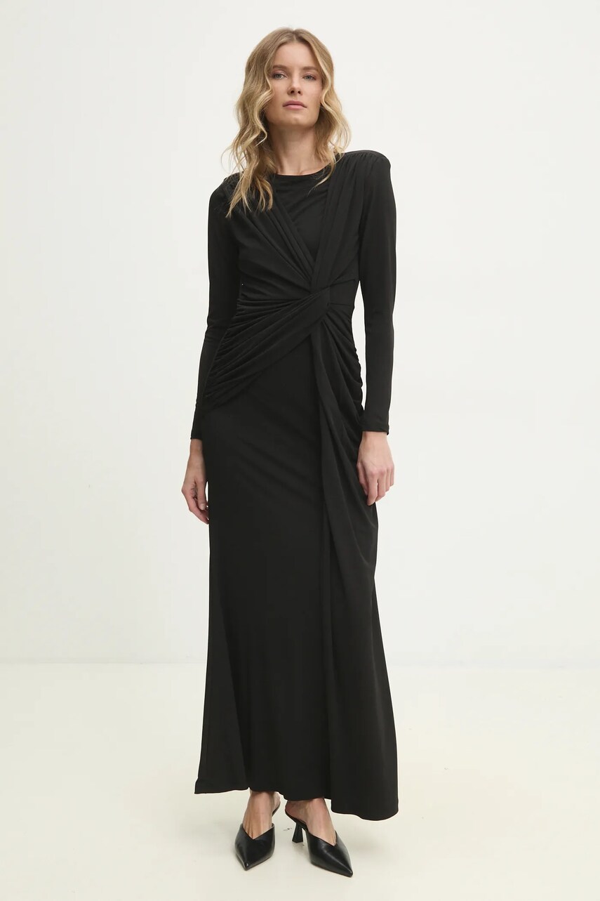 Answear Lab rochie culoarea negru, maxi, evazati