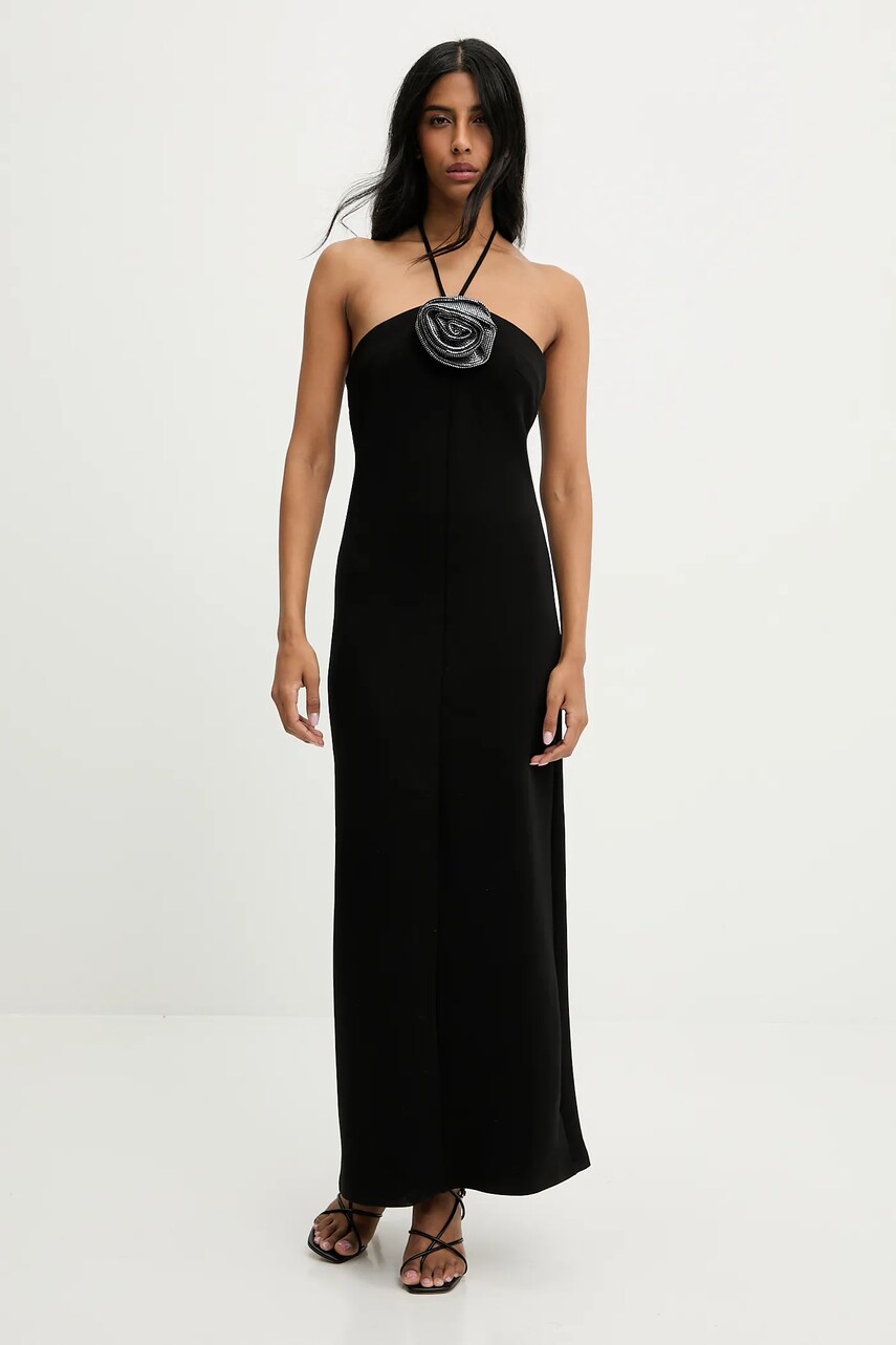 Answear Lab rochie culoarea negru, maxi, mulată